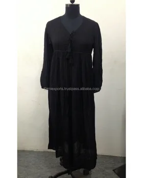 black color maxi dress