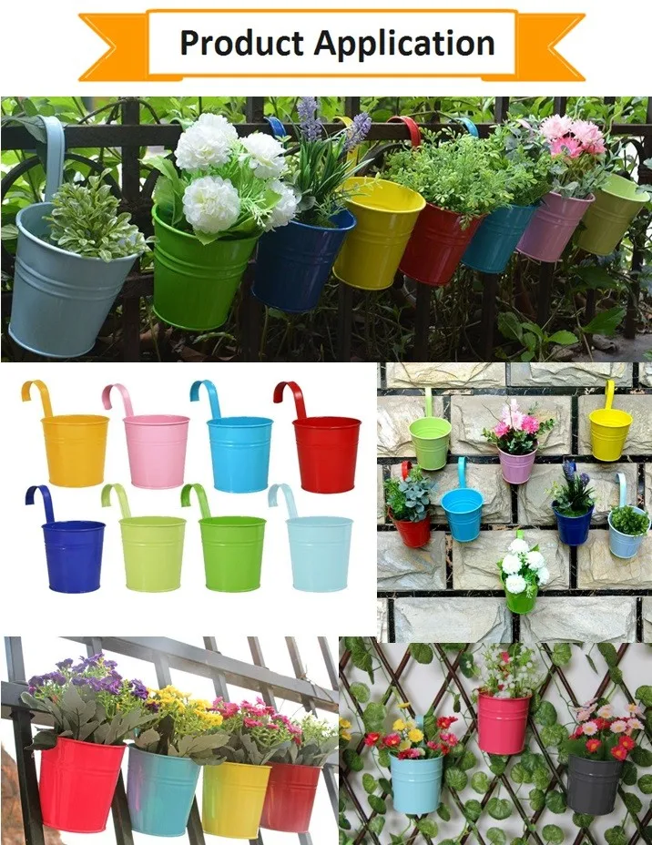 Hanging Metal Flower Pot Buy Cheap Flower Pots Wholesale,Metal Buckets,Balcony Flower Pots