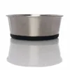 Ski Group Of Stainless Steel Polished Silicon Base Dog Bowl With Fix Rubber