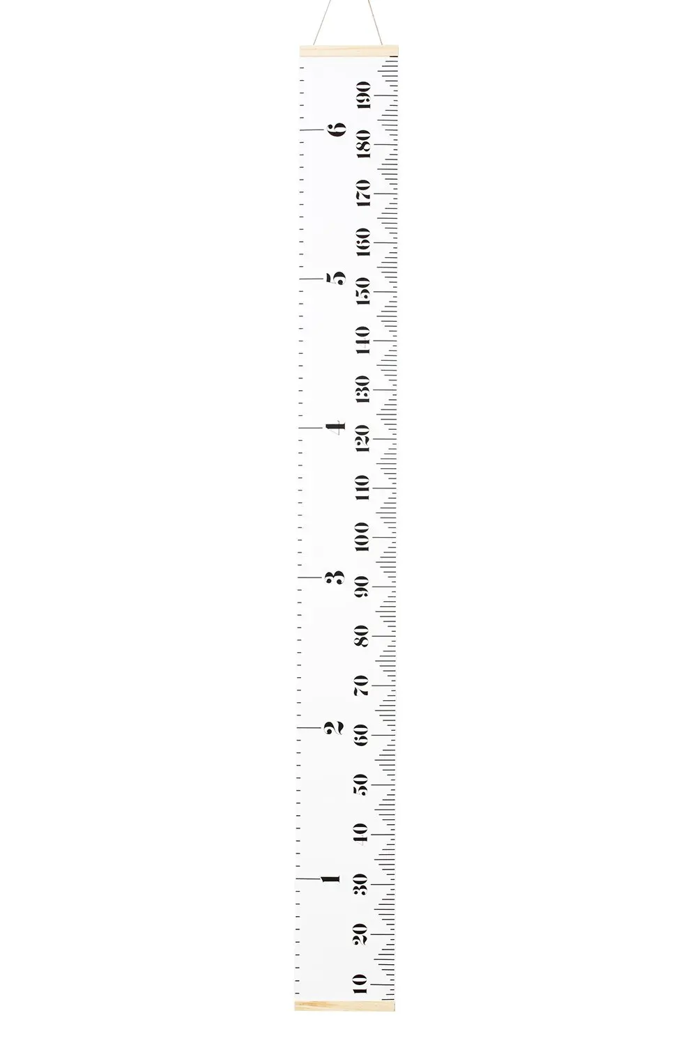 Baby Growth Chart Wall Hanging Ruler Black Amariver Canvas Removable Height Growth Chart Wall Room Decoration for Kids Children,79 x 7.9