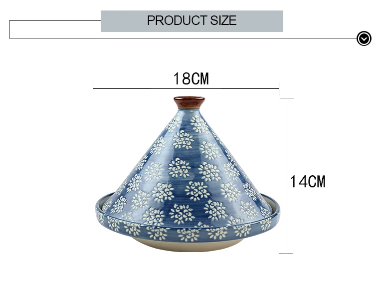 7 Inch Hand Painted Tajine Stonewarte Moroccan Tagines With Cute Lid