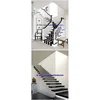 most popular marble stairs steps risers Jet Black marble modern design home office decor natural marble stairs