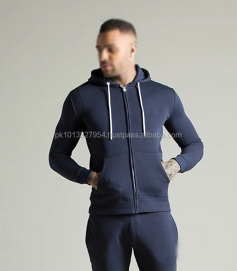 Latest Design Custom Logo Tracksuits/100 Polyester Zipper And Bottom