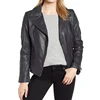 Women Detailed Stitch Leather Jacket 2019