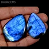 Natural blue fire labradorite crystal labradorite palm stone labradorite polished palm stone crystal loose gemstone
