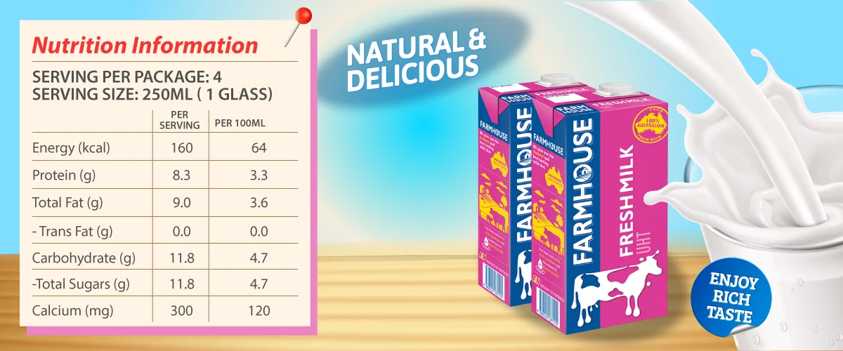 F N Farmhouse Uht Fresh Milk Buy Fresh Milk Uht Milk Milk Product On Alibaba Com