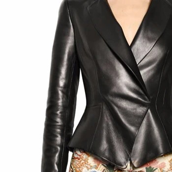 women's genuine leather blazers