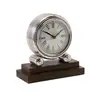 Nickel Plated Aluminium Table Clock