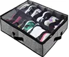 Under Bed Shoe Storage Organizer for Closet, Shoe Container Box Bedding Storage with Clear Cover