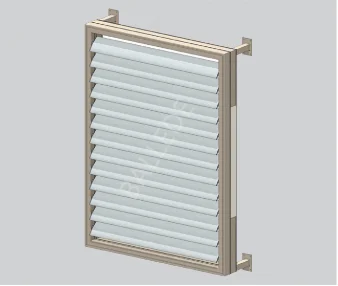 Sun shade aerofoil fixed facades window aluminium louver panel/aluminium louvered