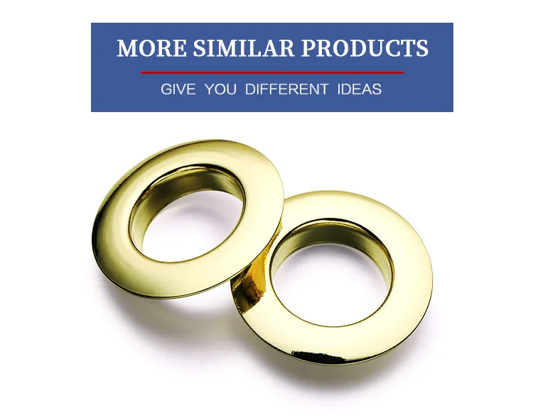 High quality matt black custom logo brass grommets metal eyelets for boots