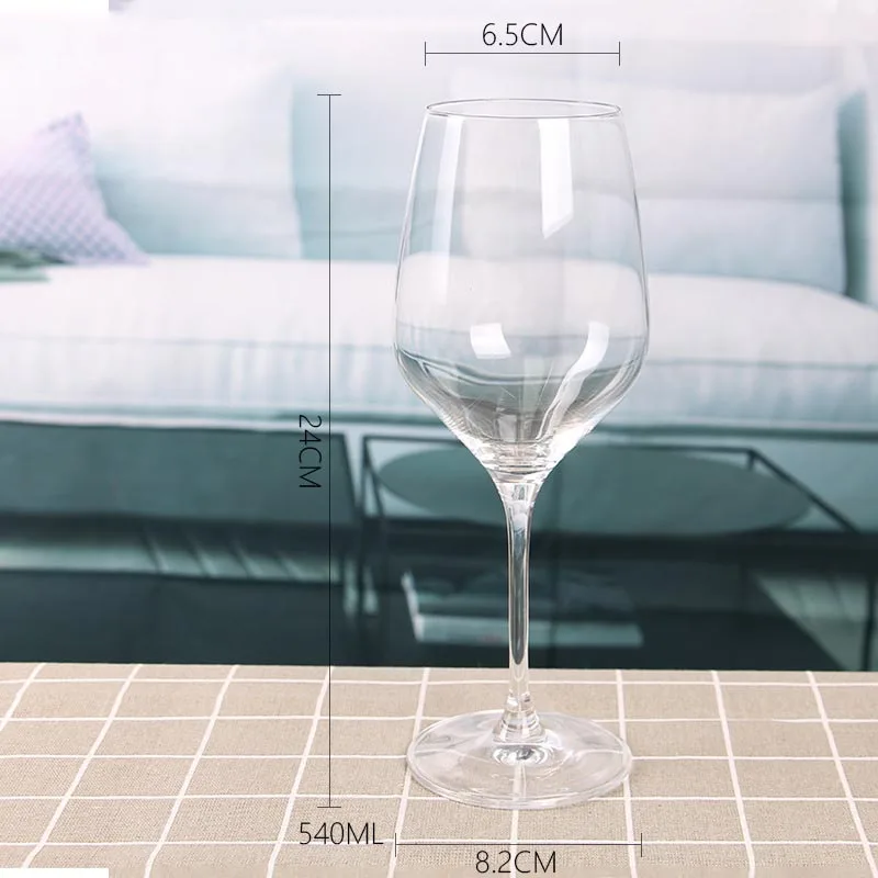 Home Goods Wine Glasses Hand Blown Lead Free Crystal Red Wine Glasses