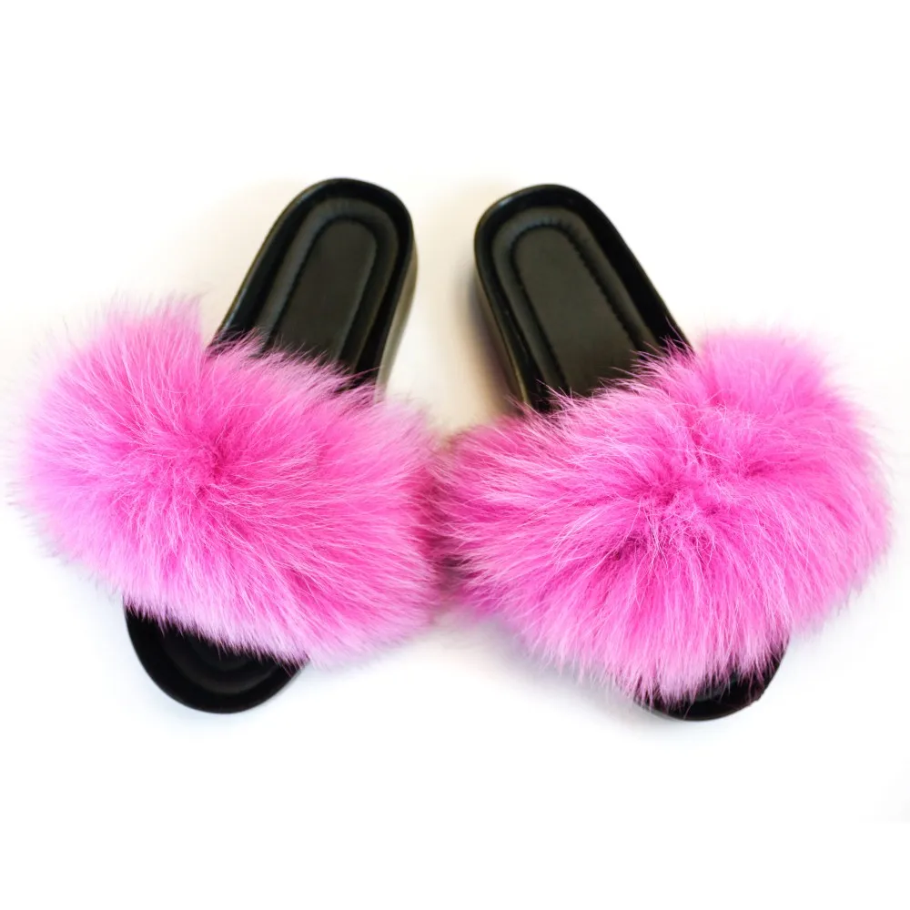 pink fluffy slippers