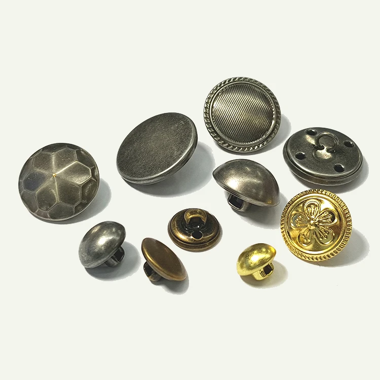 Zinc Alloy Shank Button Custom Fancy Coat Shank Buttons Metal Sewing ...