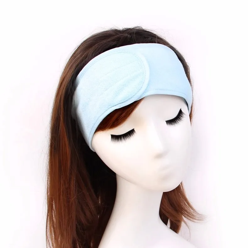 Spa Facial Headband Terry Cloth Spa Headband Stretch Towel Washable