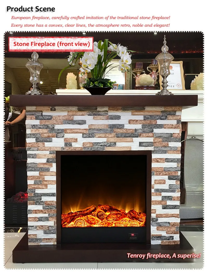 New Listing Granite Hearth Slab Electric Fireplace In Egypt With