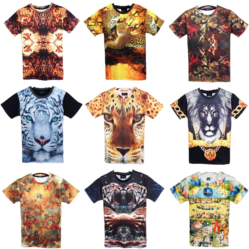 animal printed t shirt