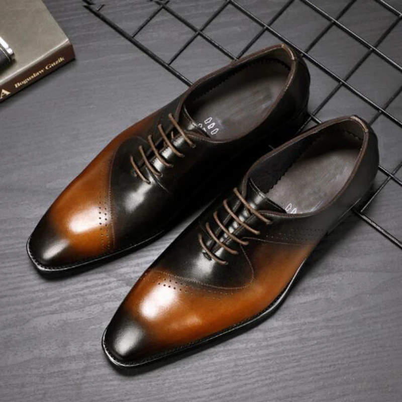 Brand Dress Shoes High-quality Hand Made Genuine Leather Italy Style Men's Dress  Shoes - Buy Mens Handmade Shoes,Italian Dress Shoes,Men Oxford Leather Shoes  Product on 