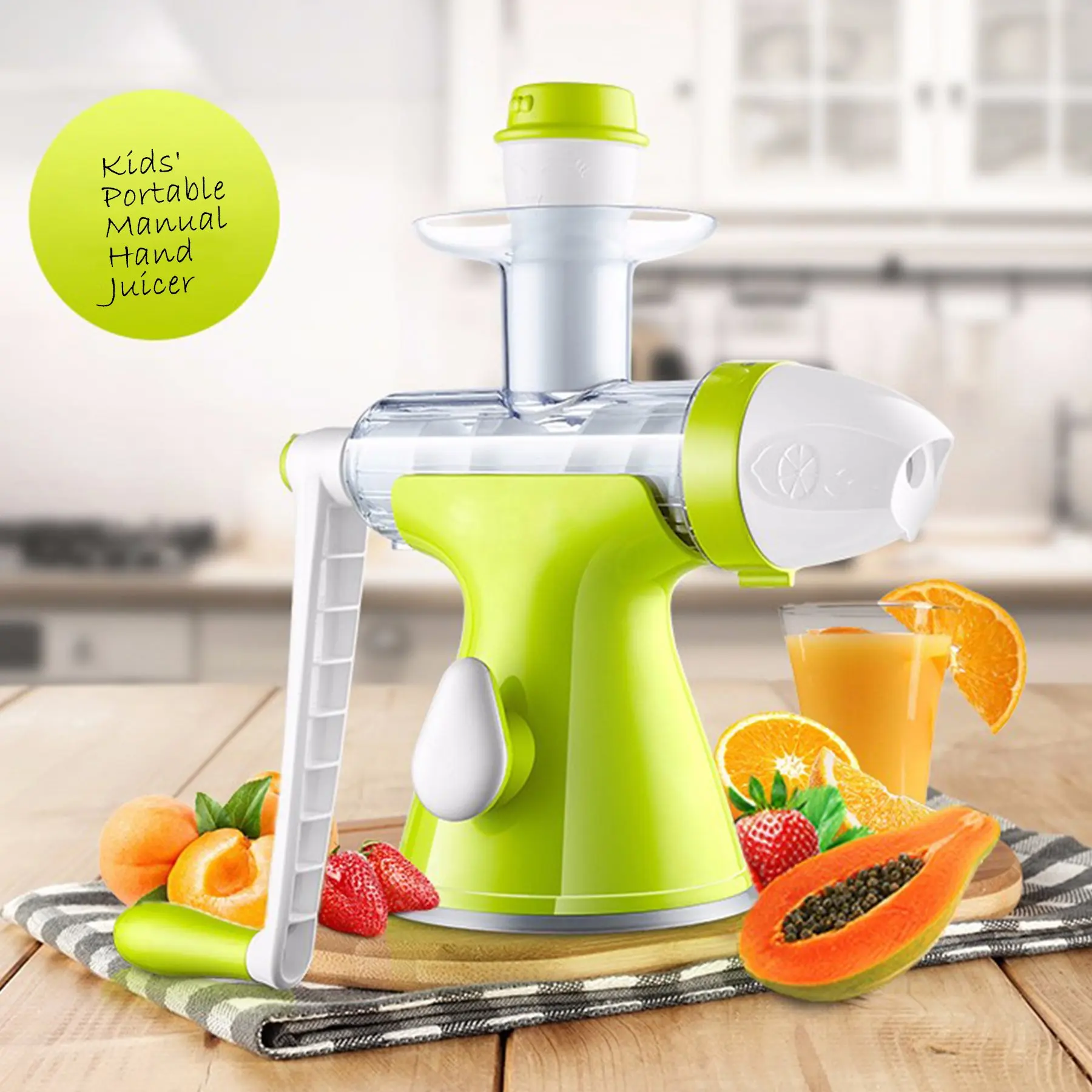 Buy Manual Hand Crank Juicer with Suction Base Hand Squeezer Citrus