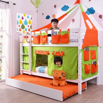 low bunk bed with trundle