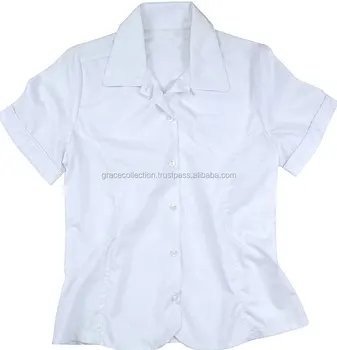 girls short sleeve school blouse