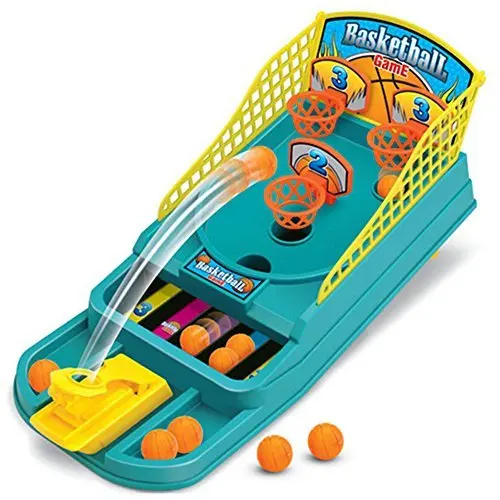 Basketball Shooting Game, UPmall Desktop Table Basketball Games Classic Arcade Games Basketball Hoop Set, Fun Sports Toy for Kids(Age 4+) Blue