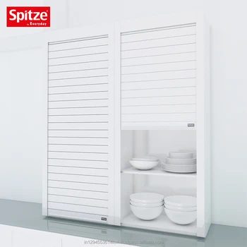 White Glass Roller Shutter Door Buy Kitchen Cabinet Roller