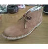 TAN LACE-UP CASUAL SUEDE LEATHER STYLISH DERBY BOOT SAN CRISPINO CONSTRUCTION- DESERT BOOT FOR MEN'S ON TPR SOLE