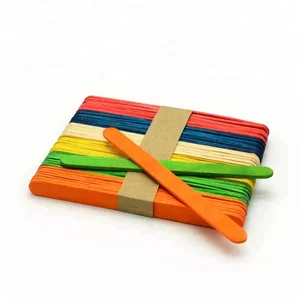 pack of 50 karlniko colored craft sticks natural wooden popsicle