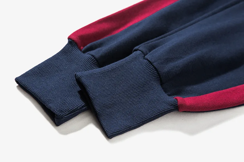 2019 OEM Clothing Contrast Color Cotton Spandex Stripes Jogger Pants Men 