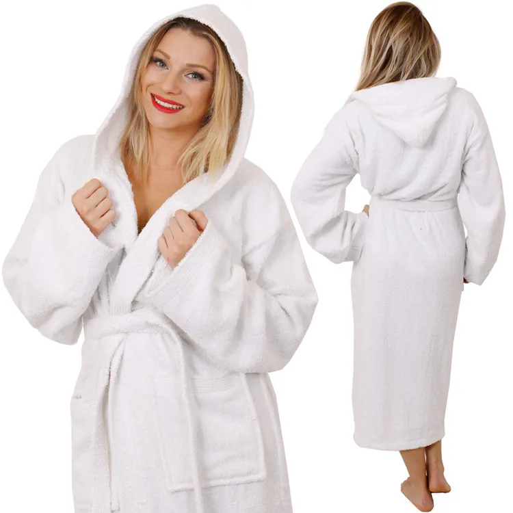 Luxury Monogrammed Bathrobe 5 Star Hotel Bathrobe Spa White Kimono Robe