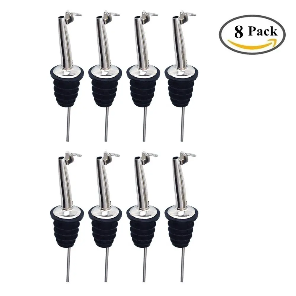 Shappy 100 Pack Liquor Bottle Pour Dispenser Spout Dust Covers Pourer Cap Sauce