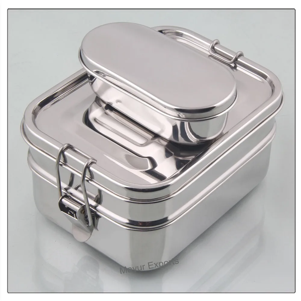 Stainless Steel Leak Proof Rectangular Lunch Box - Buy Stainless Steel ...