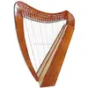 Rosewood Celtic Irish Engraved Harp 22 Strings