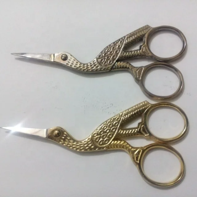 sewing scissors bird