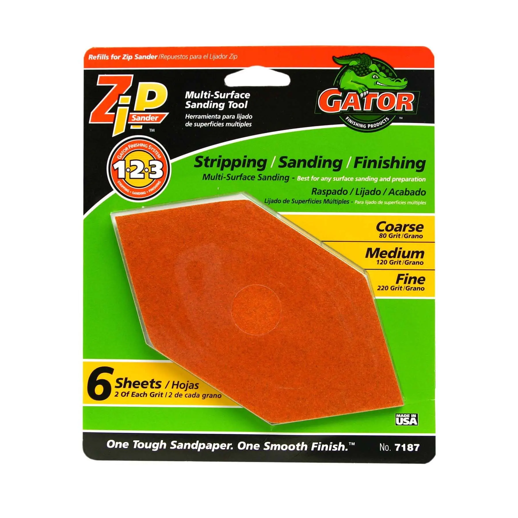 123 zip. Soft Sanders Sanding Block. Zip-123. Grit surface display.