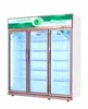 Green&health factory price glass door drink display fridge