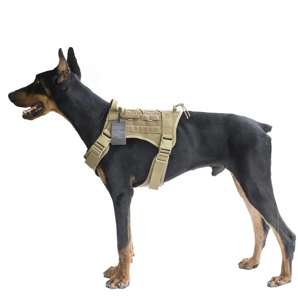 Dog Vest Water Resistant Comfortable Military Dog Harness With Handle ...