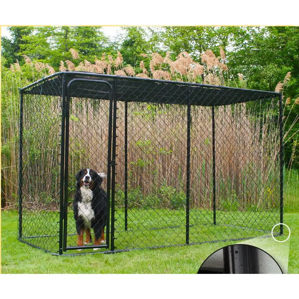 Chain Link Dog Kennel/pet Playpen Portable Exercise Cage Fence