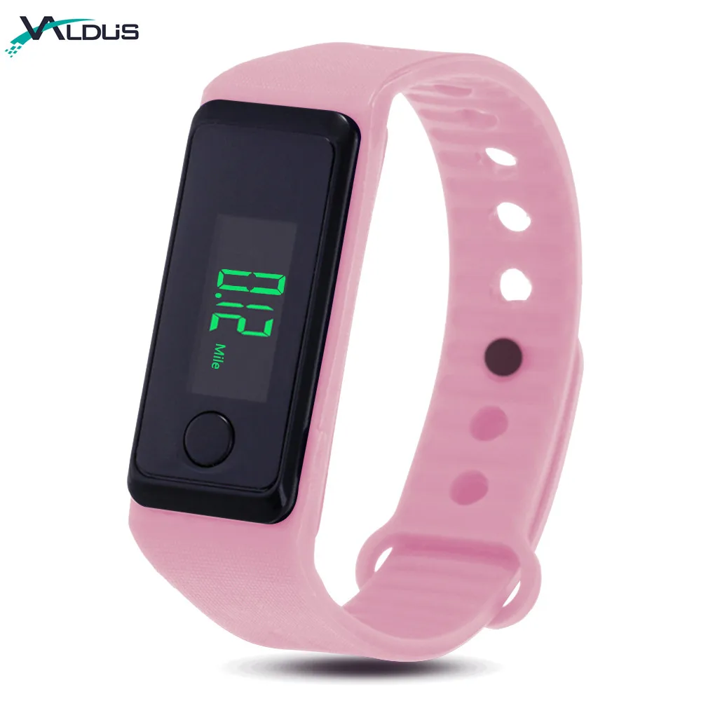 Colorful Fitness Wrist Band Step Counter Watch Health Tracker With ...