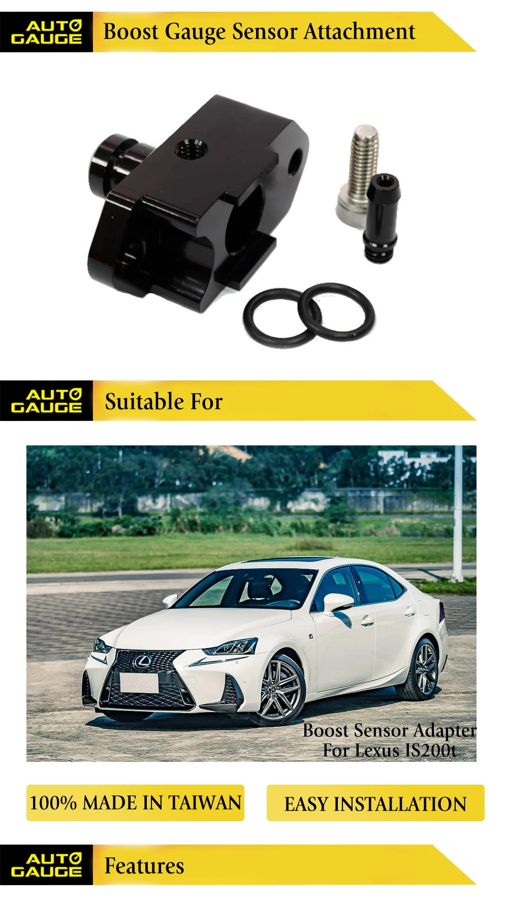 Boost Sensor Adapter For Lexus Is200t Buy Boost Sensor Gauge