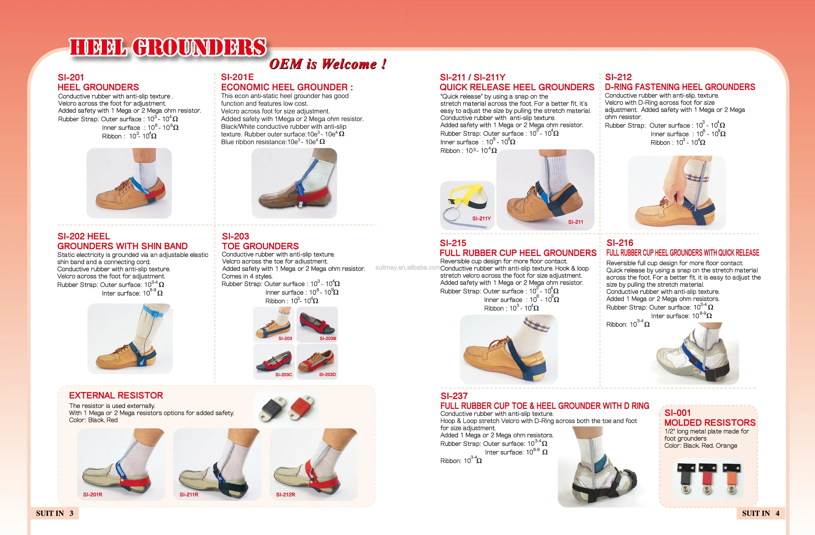 Esd Heel Strap With Shin Band Antistatic Heel Grounders Buy Esd Heel