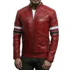 Brown Leather Jacket Men Slim Amazing Concept Fresh in Ideas