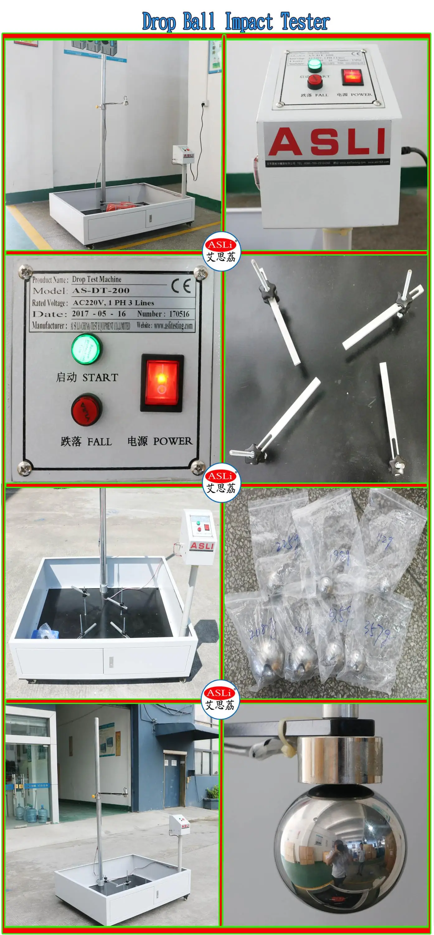 Lab Equipment Package Zero Drop Impact Test Machine