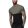Brushed Fabric Deeper V Neck Basic Tech Gym/Sports T ShirtsWholesale