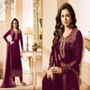 Women's Colorful Indian Designer Heavy Georgette Thread Embroidery work anarkali style Floor Touch Salwar suit With Designer Dup