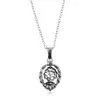 925 sterling silver om shape pendent with chain