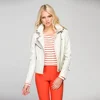 Women Turkish Leather Jacket First Class Beige
