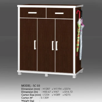 Shoe Rack Cabinet With Soft Closing Hinges And Drawer Sc03 Made In