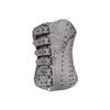 Leather Fullbust Corset With Steel Bones Ci-1216